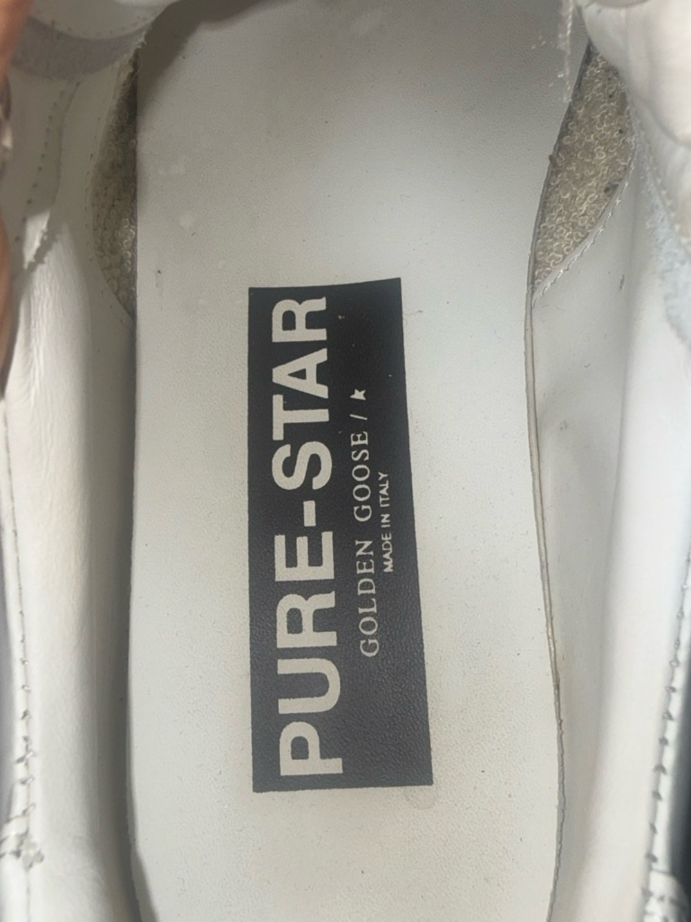 Golden Goose White Leather Star Lace-Up Sneaker with Gold Branding - Picture 7 of 7